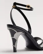 Valentino Ladycrush Patent Leather Sandal With Crystals 85Mm - Image 6